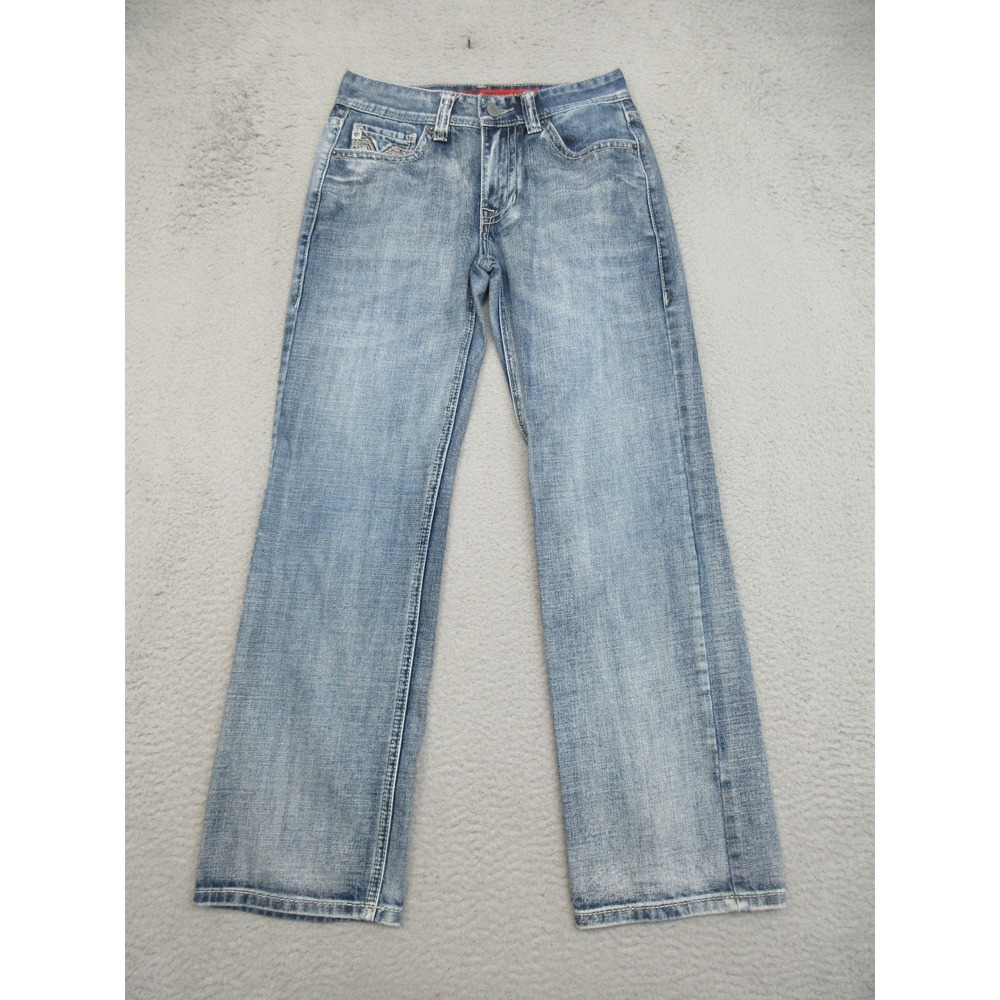 Rock & Roll Denim Double Barrel Jeans 29X32 Relaxed Straight Y2K Western Rodeo